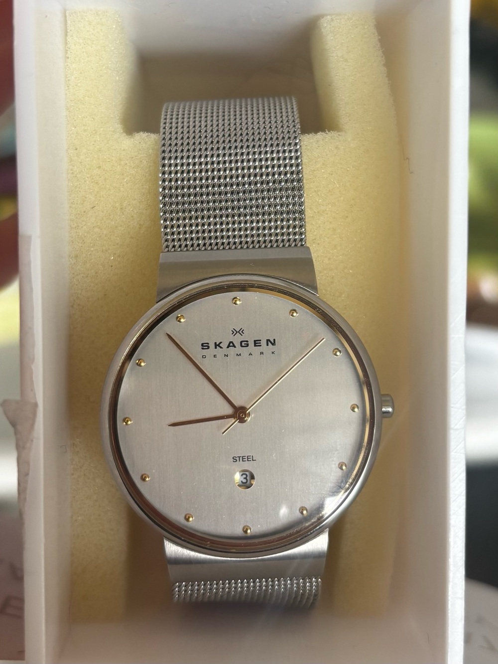 Skagen Stainless Steel Silver Mesh women’s Watch - Silver